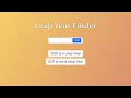 Leap Year Finder Using JavaScript How To Make Leap Year Finder Website Rizowan Ahmed Safi