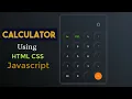 Build A Calculator Using HTML CSS JavaScript