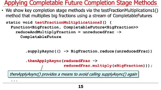 Advanced Java Completable Future Features Applying Completion Stage Method
