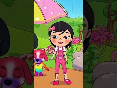 Pani Barsa Cham Cham Cham, पानी बरसा छम छम छम, Baby Hindi Songs #shorts #rainsong #kidssongs #viral