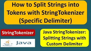 How to Split Strings into Tokens with StringTokenizer Specific Delimiter