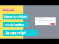 How to show and hide modal with Tailwind Modal