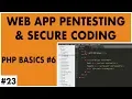 Web Application Penetration Testing and Secure Coding - PHP Basics