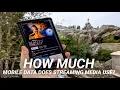 How much mobile data does streaming media use