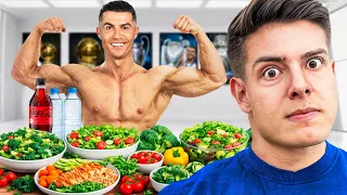 Fiz a Dieta do Cristiano Ronaldo por 1 Dia!