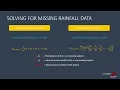 MISSING RAINFALL DATA NORMAL RATIO METHOD EXAMPLE 2