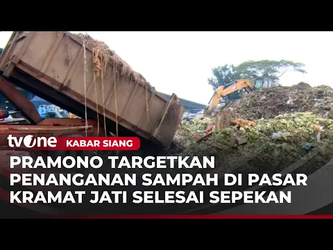 Penanganan Sampah di Pasar Induk Kramat Jati Ditargetkan Selesai Dalam Sepekan