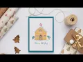 Simple Christmas card under 5 minutes Gingerbread house Free Printable