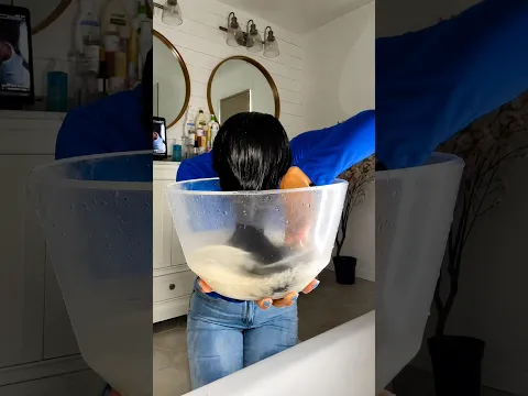 this curly wash works on straight hair! 😱💦
