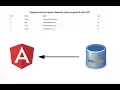 Display data from Mysql Database Using AngularJS with PHP
