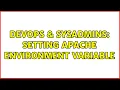 DevOps SysAdmins Setting apache environment variable 2 Solutions