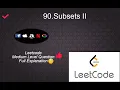 90 Subsets II Medium Level Interview Question Full Explanation in Python