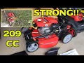 Powersmart 209cc 21 STRONG gas mower review