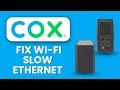 Cox Panoramic Wi-Fi Slow Ethernet Quick Fix Step by Step