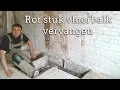 Download Lagu Een rot stuk vloerbalk vervangen.
