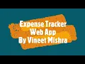 Expense Tracker App React Js