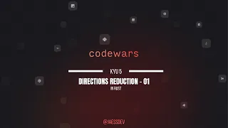 Rust Code Wars Kata Kyu5 Directions Reduction 01