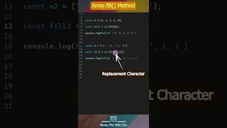 JavaScript Array fill method