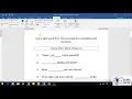 Using the Developer Tab in Word to Create Form Fields
