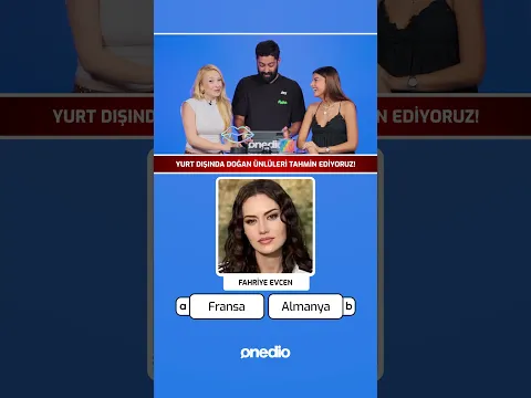 Yurtdışında Doğan Türk Ünlüleri Tahmin Et 😂 Edis vs Fahriye Evcen 😂 #shorts #shortsvideo