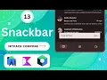 Snackbar in Jetpack Compose Android Kotlin Android Studio Giraffe
