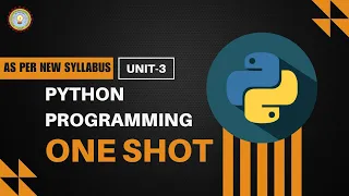 Python Aktu Python Programming Aktu One Shot Unit-3 semester exam