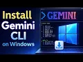 Set Up Gemini CLI on Windows Like a Pro