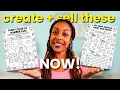How to Make Kids Printable Worksheets in Minutes w AI Digital Products Tutorial for Etsy KDP