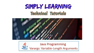 Varargs Variable length argument