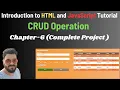 HTML JavaScript CRUD Tutorial Create Read Update Delete