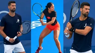 Alex Eala Djokovic Practice Together In Day 2 Cincinnati Open 2026