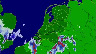 Buienradar timelapse onweer 2 3 mei 2026 Lokaal een stevige bui