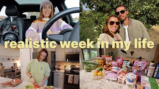 A Realistic Week in My Life | Work, Grocery Haul + Meals, Workouts