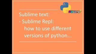Python on Sublime Repl for Sublime text different versions