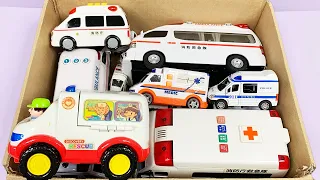 走る走るいっぱい走る、救急車ミニカー坂道走る。走行テスト！Running, running, ambulance miniature car hill running. driving test!