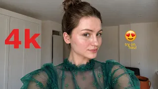 Micro Bikini Try On Haul 2026 Transparent Lingerie See-through Dresses in 4K