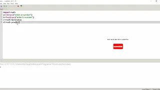 Math Module Import In Python Programming Language - Tamil coding