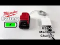 Charging Milwaukee Drill Battery With a USB-C MacBook Charger