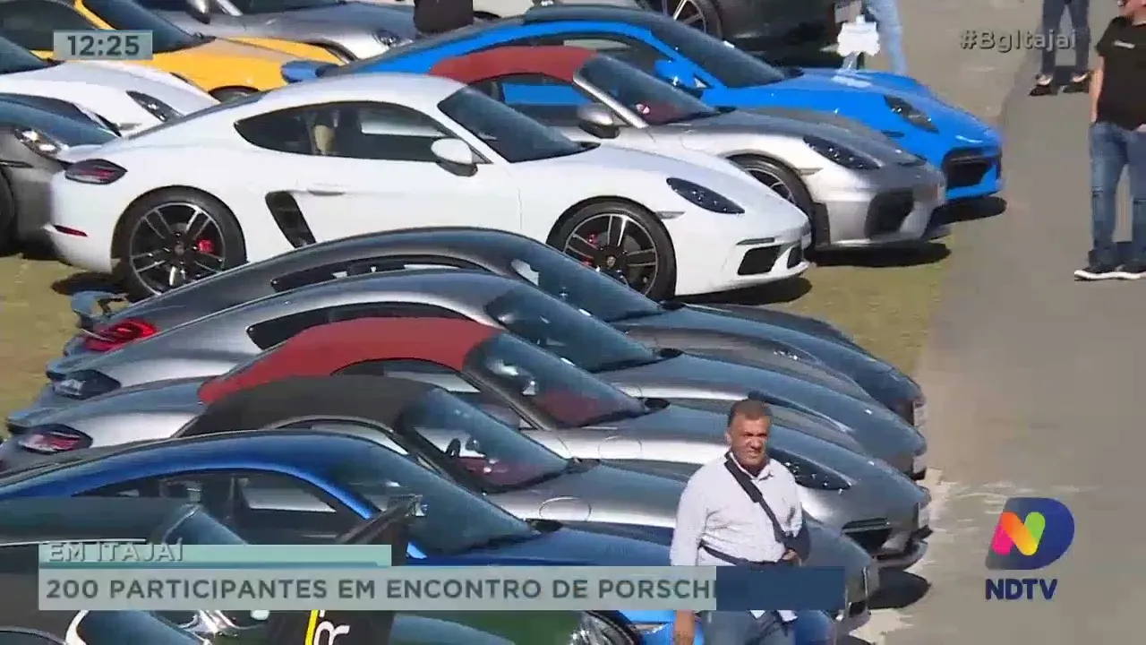200 participantes em encontro de Porsche em Itajaí