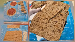 أسهل خبز بالحبة الكاملة بدون فرن مع لحم بعجين وبيتزا معجنات ممتازة بدون فرن ولا تخمير