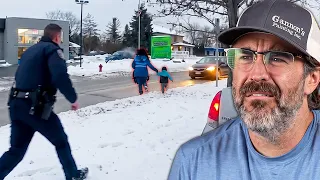 Mother Uses Children As A Shield Fleeing Cops