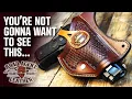 Sketches to Patterns to Laser Files Making a Leather Shoulder Holster