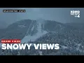 DRONE Snowy scenes at Washington s Snoqualmie Pass
