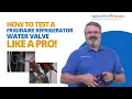 How To Test A Frigidaire Refrigerator Water Valve 242252702