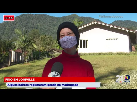 Frio em Joinville: Alguns bairros registraram geada na madrugada