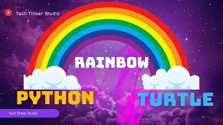 python turtle graphics tutorial draw rainbow using python turtle