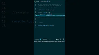 JavaScript Coding Challenge Find Min and Max in an Array