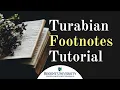 Turabian Footnotes Walkthrough
