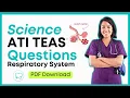 TEAS Anatomy and Physiology PDF Workbook - Respiratory System 10 questions