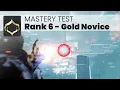Warframe Mastery Rank 6 Test - Gold Novice